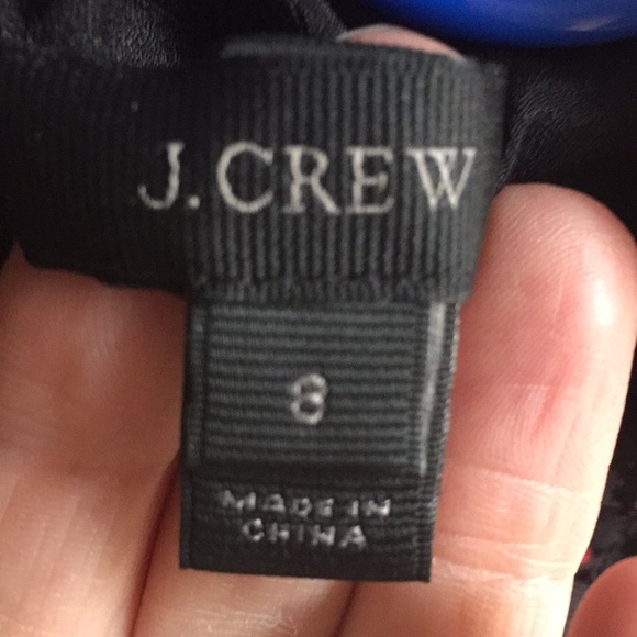 J. Crew Black Sleeveless smocked tip fall floral 6 - Picture 3 of 4